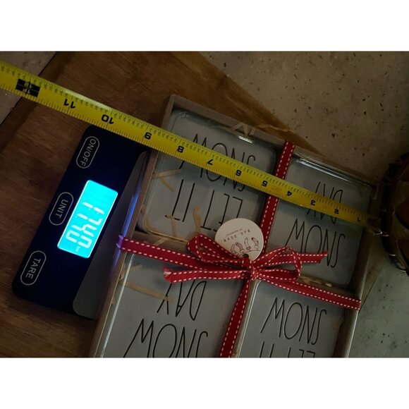 Rae Dunn "Let It Snow/Snow Day" Coaster Set Of 4 - Picture 6 of 8